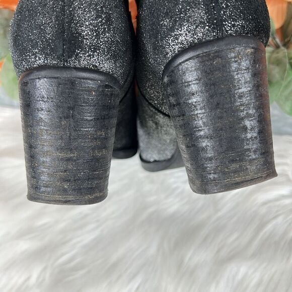 KG by Kurt Geiger Suzie Pewter Silver Metallic Suede Ankle Boots Size - Picture 6 of 13